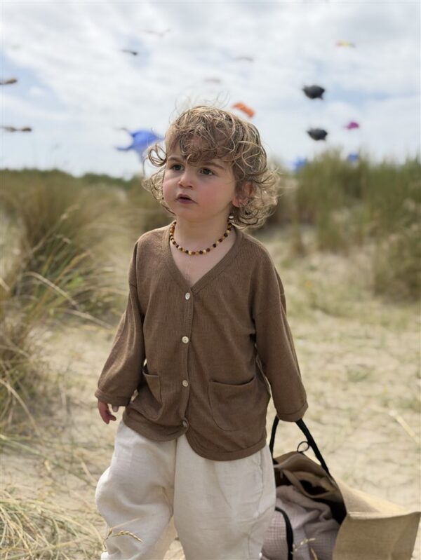 LITTLE LEAN CLOUD LINEN PANTS