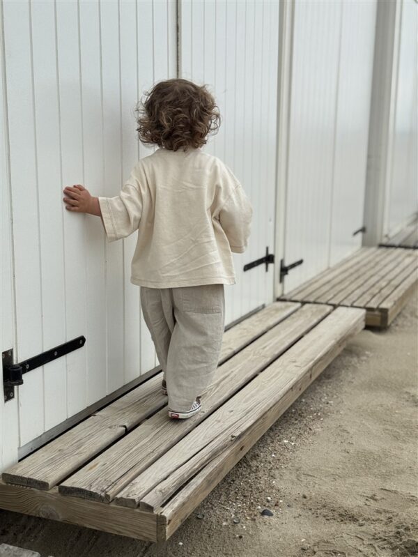 LITTLE LEAN STONE PANTS BEIGE
