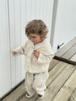 LITTLE LEAN OAK CHECK VEST