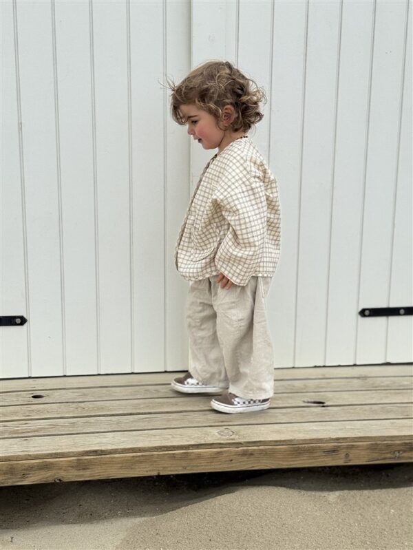 LITTLE LEAN STONE PANTS BEIGE