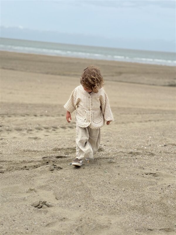 LITTLE LEAN STONE PANTS BEIGE