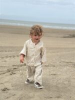 LITTLE LEAN STONE PANTS BEIGE