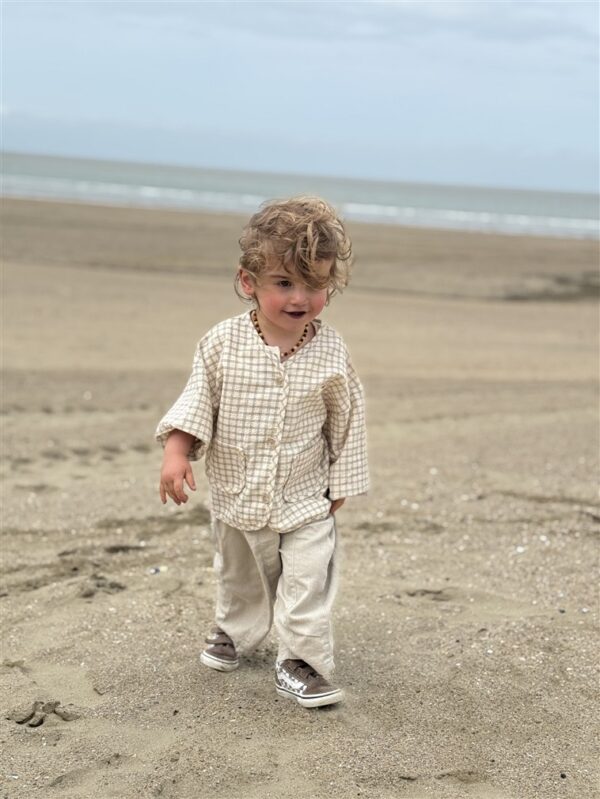 LITTLE LEAN STONE PANTS BEIGE