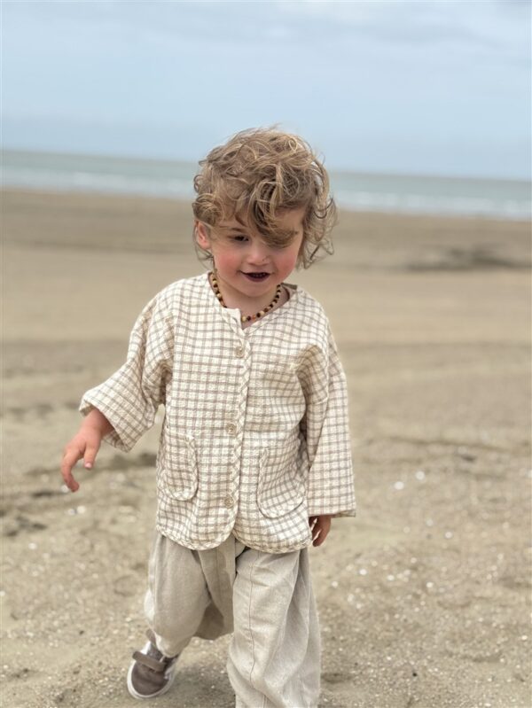 LITTLE LEAN STONE PANTS BEIGE