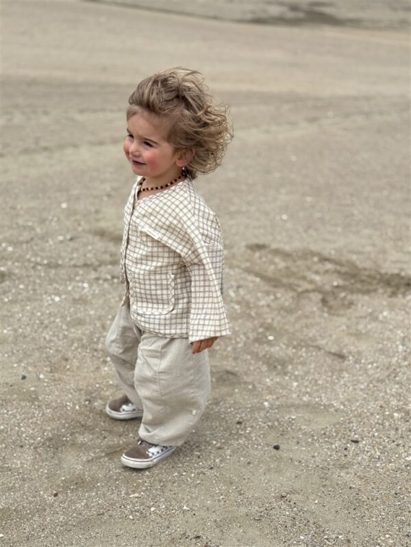 LITTLE LEAN STONE PANTS BEIGE