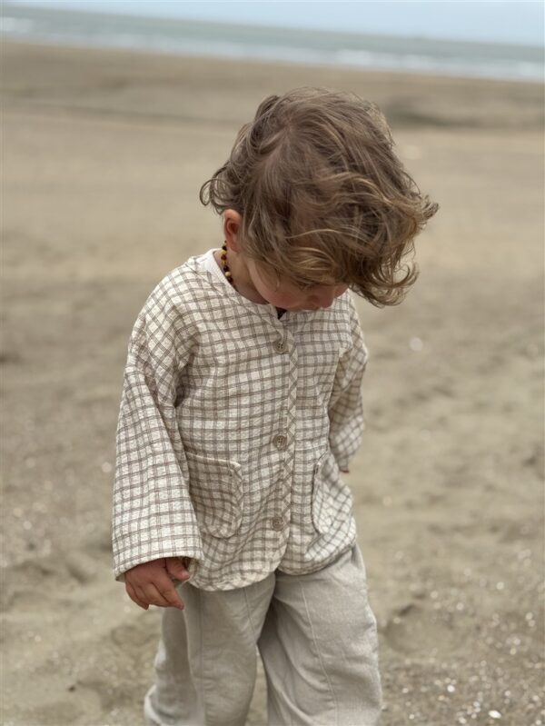 LITTLE LEAN OAK CHECK VEST