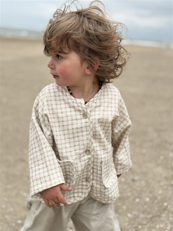 LITTLE LEAN OAK CHECK VEST