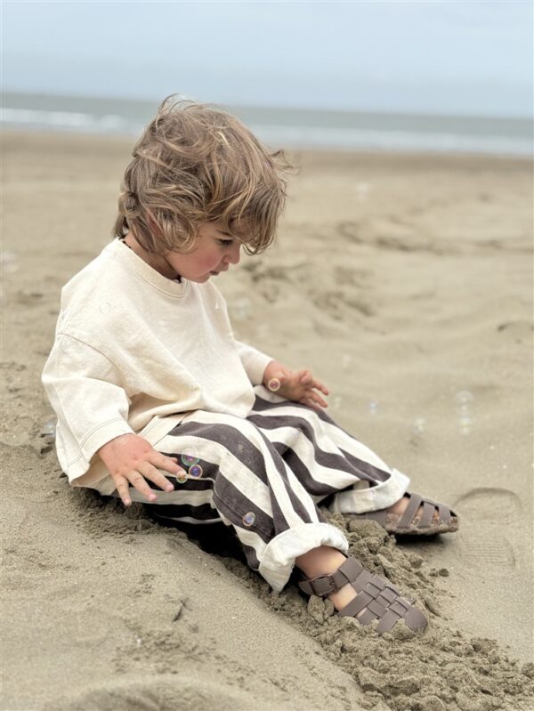 LITTLE LEAN LEO STRIPED PANTS