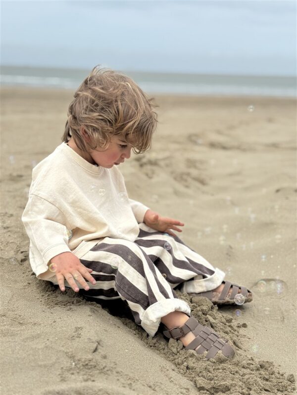 LITTLE LEAN LEO STRIPED PANTS