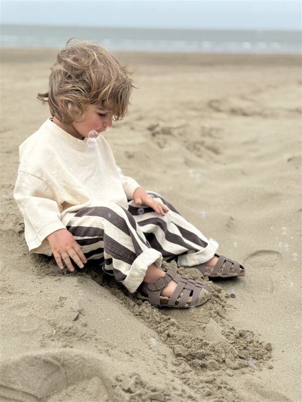 LITTLE LEAN LEO STRIPED PANTS