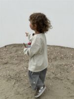 LITTLE LEAN STONE PANTS GREY