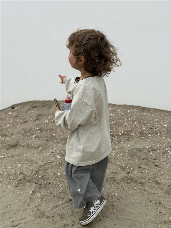 LITTLE LEAN STONE PANTS GREY