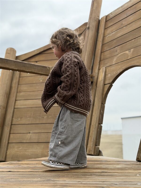 LITTLE LEAN STONE PANTS GREY