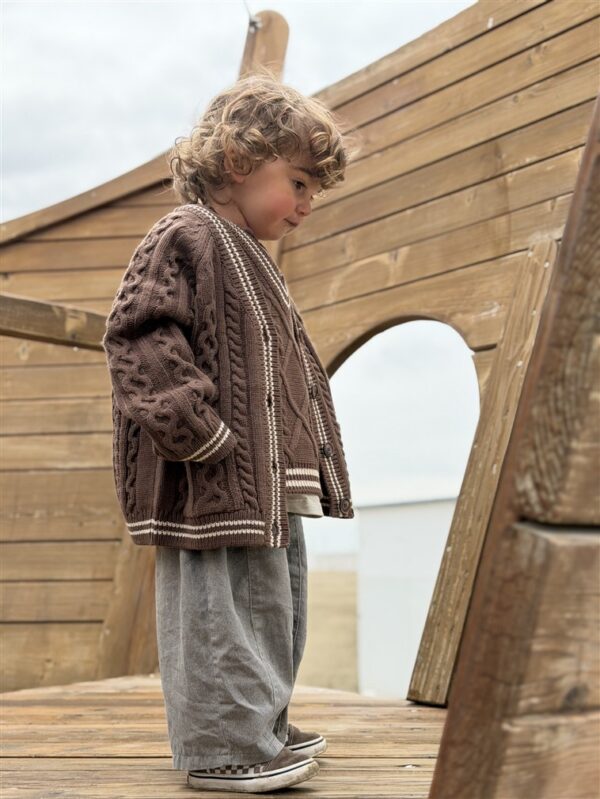 LITTLE LEAN STONE PANTS GREY