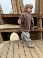 LITTLE LEAN STONE PANTS GREY