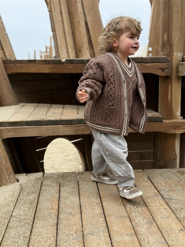 LITTLE LEAN STONE PANTS GREY