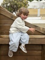 LITTLE LEAN STONE PANTS BLUE