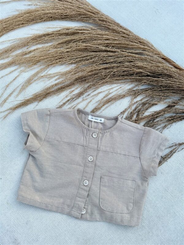 Henri Linen Shirt Beige
