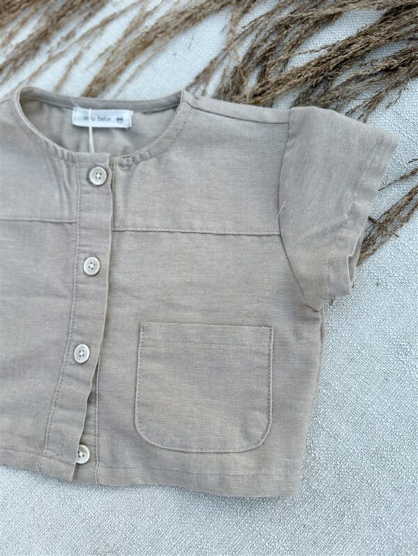 Henri Linen Shirt Beige