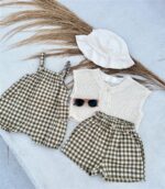 LITTLE LEAN BABY JUMPSUIT CHECKED