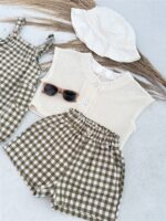 LITTLE LEAN BABY JUMPSUIT CHECKED
