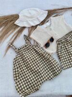 LITTLE LEAN BABY JUMPSUIT CHECKED
