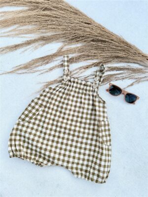 LITTLE LEAN BABY JUMPSUIT CHECKED