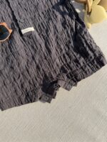 Dimple Cotton Suit Charcoal
