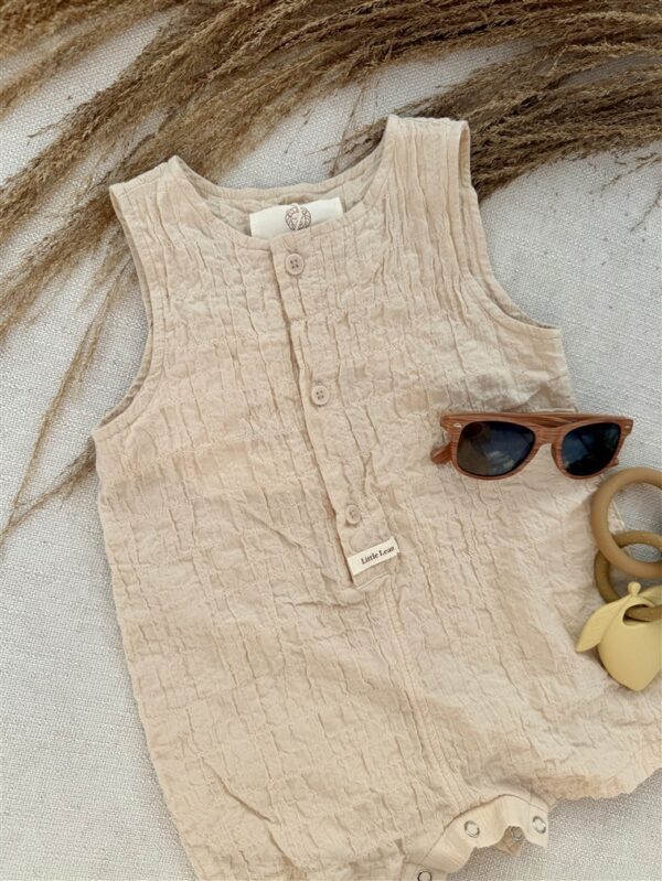 Dimple Cotton Suit Creme