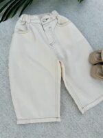 LITTLE LEAN WIDE LEG JEANS STITCHED