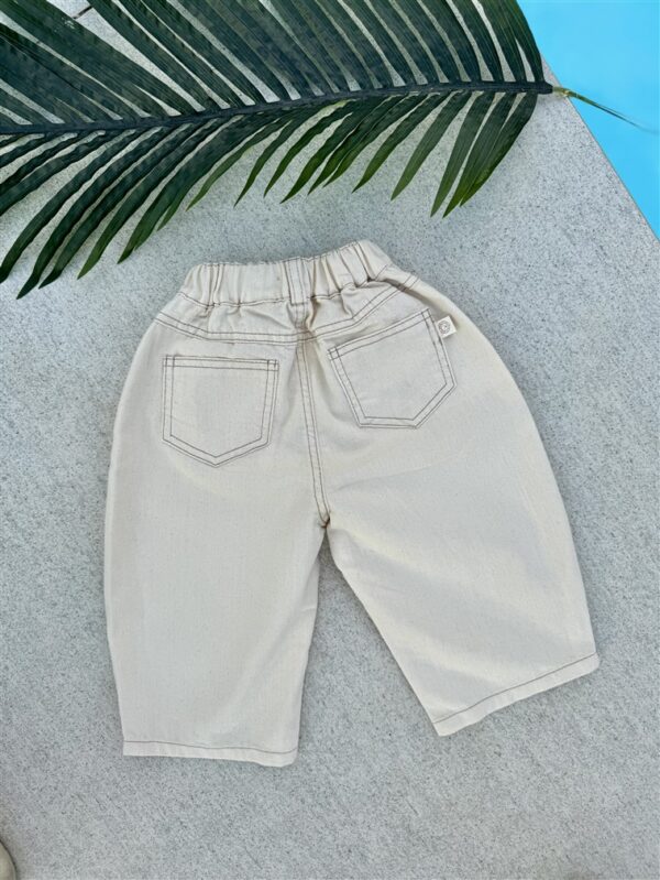 LITTLE LEAN WIDE LEG JEANS STITCHED