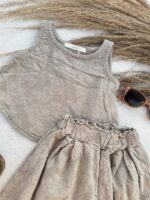 Oat Lace Set Top+Pantalon
