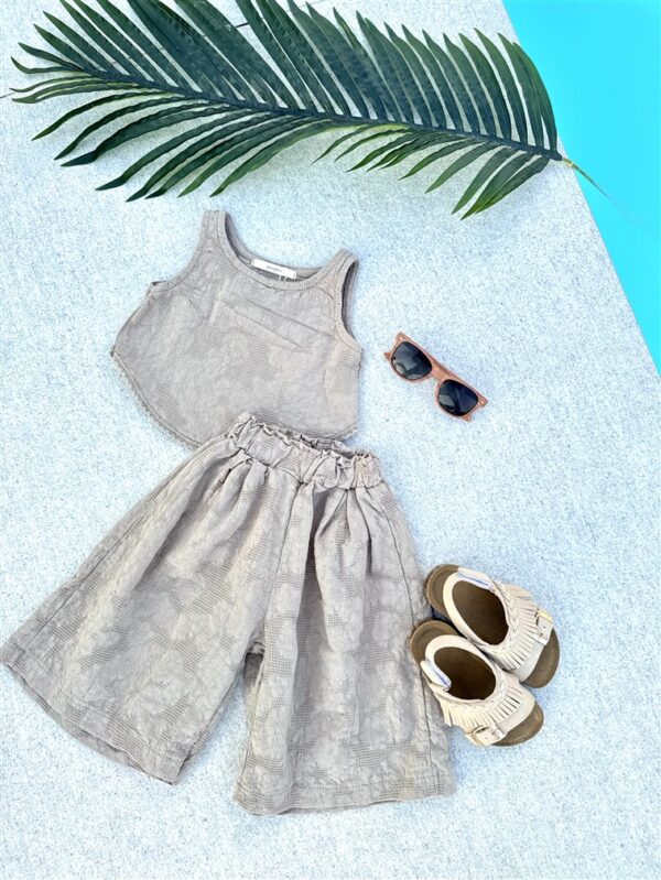 Oat Lace Set Top+Pantalon