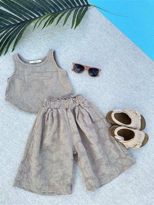 Oat Lace Set Top+Pantalon