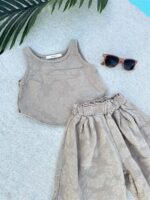 Oat Lace Set Top+Pantalon