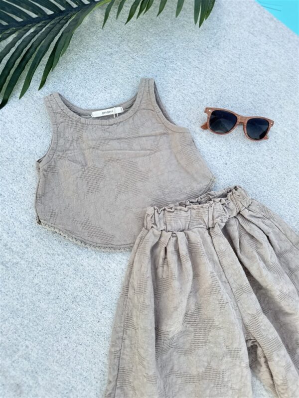 Oat Lace Set Top+Pantalon