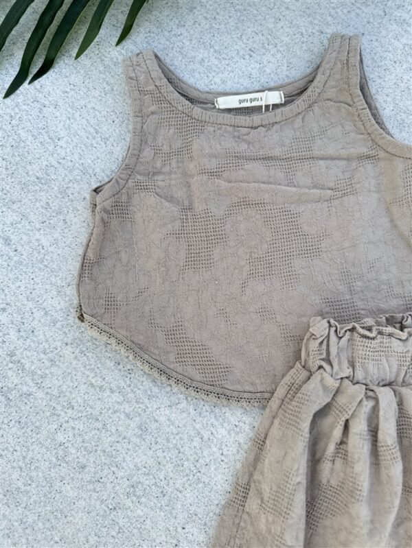 Oat Lace Set Top+Pantalon