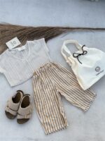 LITTLE LEAN BREEZE KNIT LACED TEE