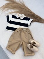 Bold Stripe Collar Tee