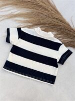 Bold Stripe Collar Tee