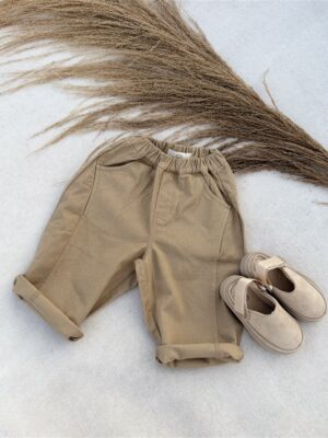 LITTLE LEAN ORIGINAL STITCH KEY PANTS CAMEL