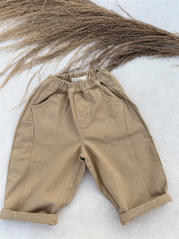 LITTLE LEAN ORIGINAL STITCH KEY PANTS CAMEL
