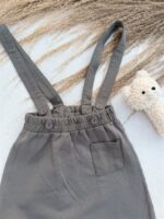 LITTLE LEAN THE BASIC COTTON SUSPENDER CHARCOAL