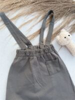 LITTLE LEAN THE BASIC COTTON SUSPENDER CHARCOAL