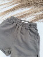 LITTLE LEAN BASIC COTTON SHORT CHARCOAL