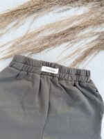LITTLE LEAN BASIC COTTON SHORT CHARCOAL