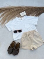 LITTLE LEAN BASIC SHORT BEIGE