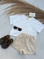 LITTLE LEAN BASIC SHORT BEIGE