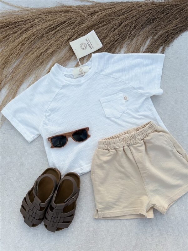 LITTLE LEAN BASIC SHORT BEIGE
