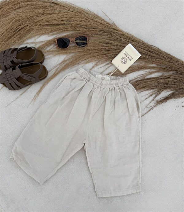 LITTLE LEAN CLOUD LINEN PANTS